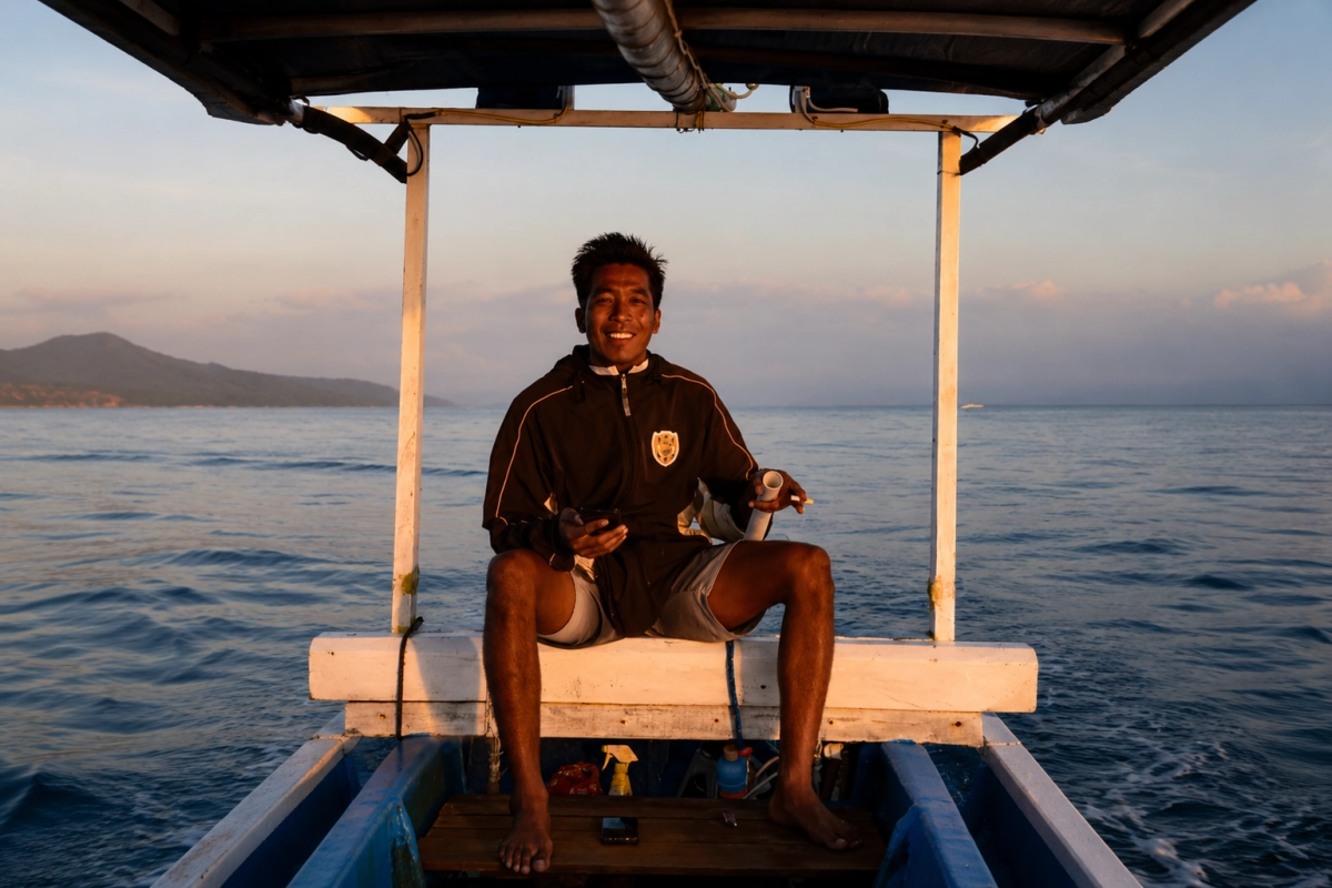 Abdul founder and marine guide at Blue Dolph Pemuteran Bali