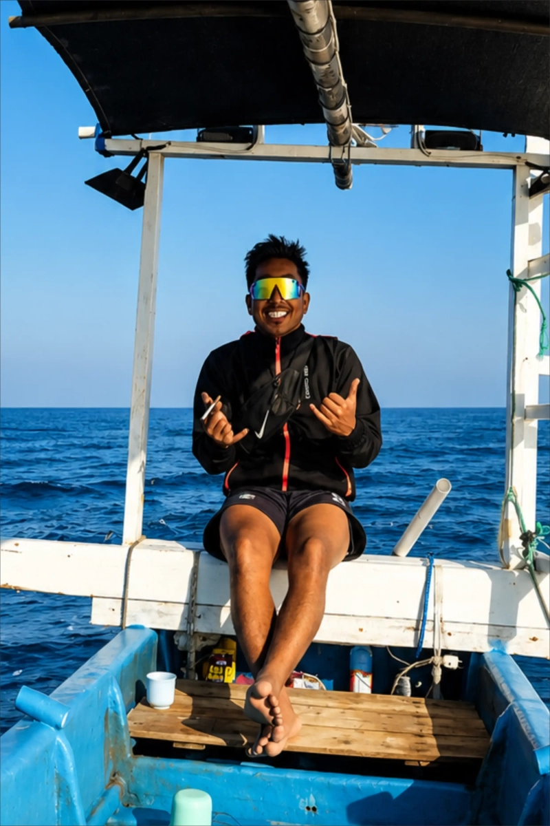 Tony marine guide and certified diver at Blue Dolph Pemuteran