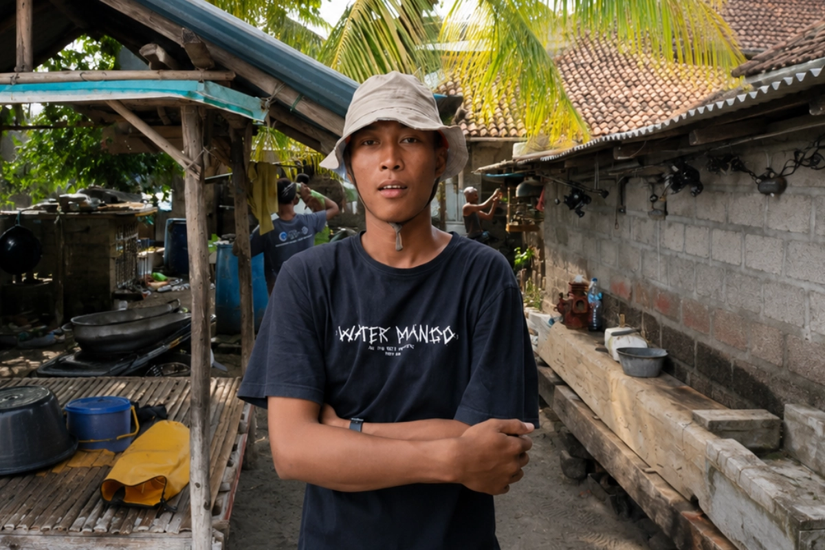Dayat co-founder and digital operations manager at Blue Dolph Pemuteran