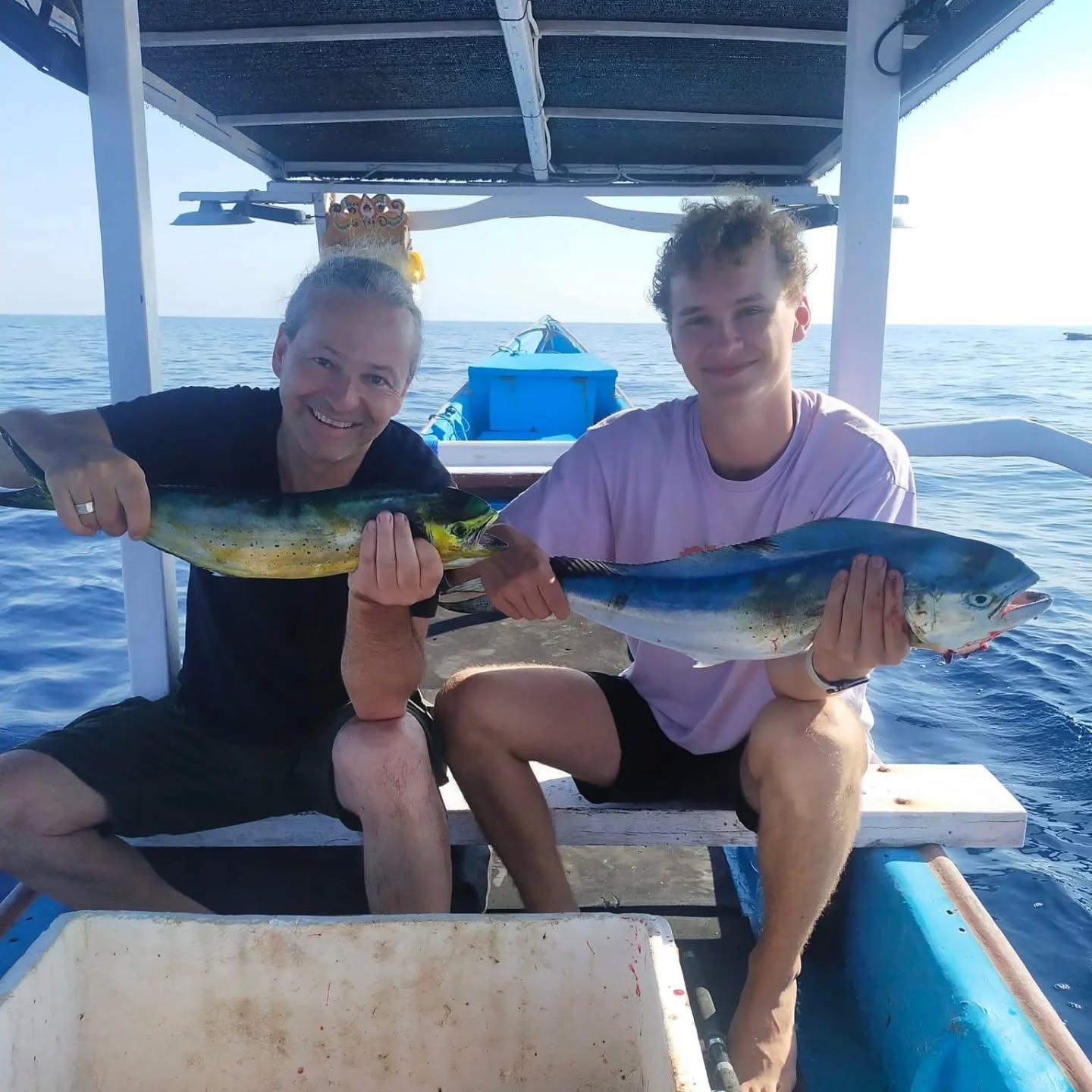 Fishing on a local boat