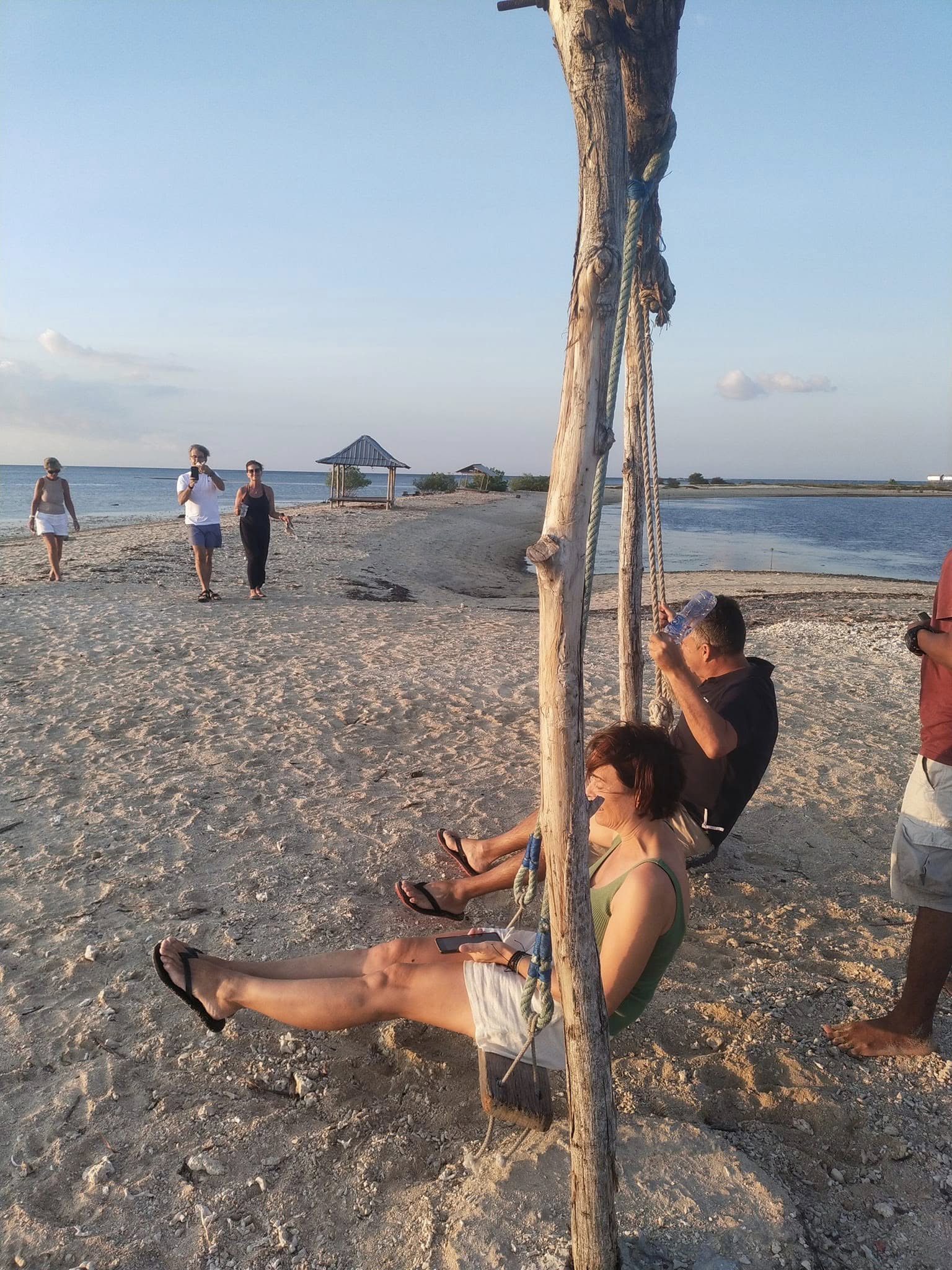 sunset gili putih island
